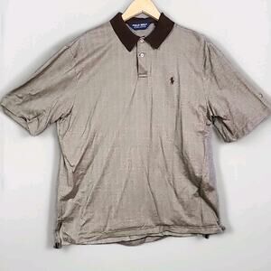 Ralph Loren Pro Golf Large Brown Haalalai on Sleeve Short Sleeve